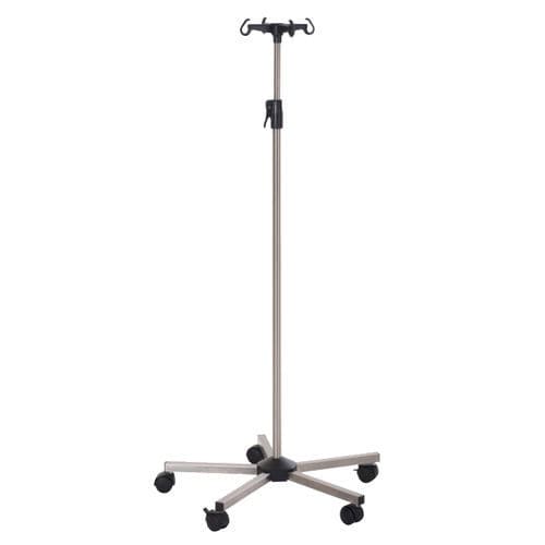 Suporte para soro com rodízios - 230.6060 - SEBA HANDELS - 4 ganchos / em inox
