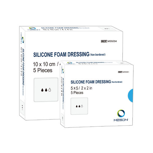 Curativo para queimaduras em poliuretano - MS 9101 - Jiaxing Meson Medical Materials - em silicone / estéril / impermeável