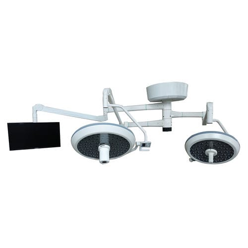 Foco cirúrgico de teto - WYLED700/500HD - Shanghai Weyuan Medical Device - de LED / com câmera de vídeo / com monitor
