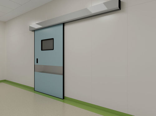 Porta estanque ao ar - KND-DOOR - Shenzhen Kenid Medical Devices - para hospital / para sala de cirurgia / para sala limpa