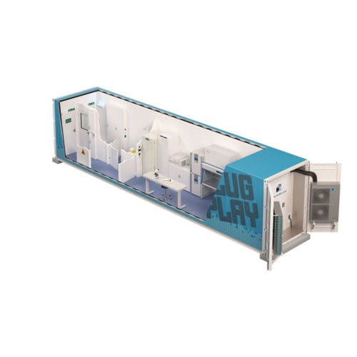 Unidade móvel de saúde de laboratório - BSL-3 - IMeBIO - para cuidados intensivos / caminhão / contêiner