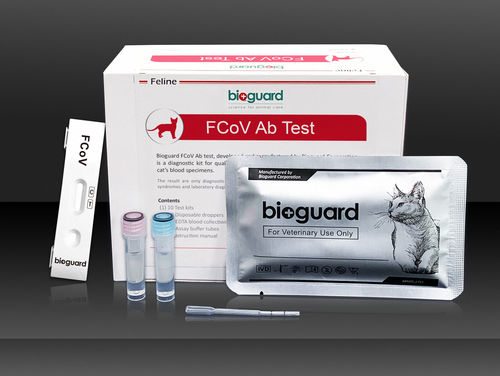Teste rápido para doenças infecciosas - FCoV Ab - Bioguard corporation - para felinos / de coronavírus / de soro