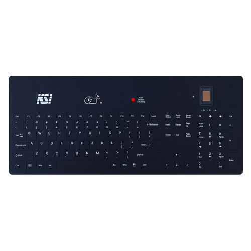 Teclado com autenticação multifatorial - KSI-2000 - Key Source International - em silicone / desinfetável / USB