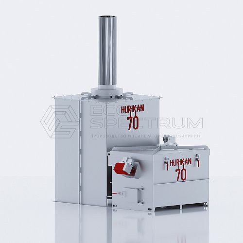 Incinerador térmico - HURIKAN 70 - Eco-Spectrum LLC - de laboratório / para animais / para resíduos hospitalares