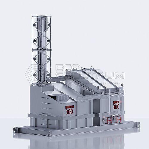 Incinerador térmico - HURIKAN 300 - Eco-Spectrum LLC - de laboratório / para animais / para resíduos hospitalares