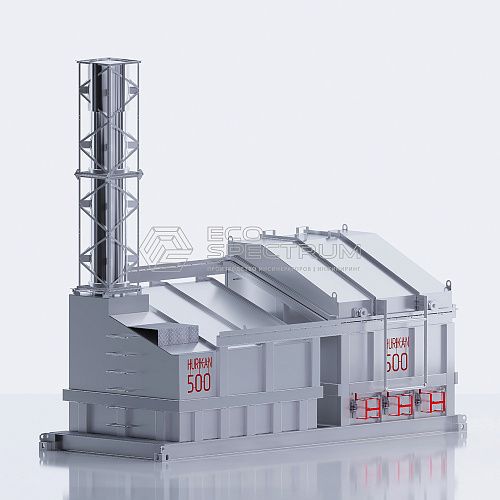 Incinerador térmico - HURIKAN 500 - Eco-Spectrum LLC - de laboratório / para animais / para resíduos hospitalares