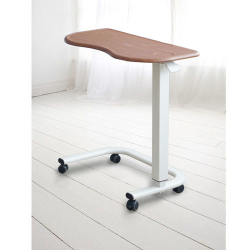Mesa de refeição com acionamento manual - ENT-1008C - Enigma Care - com rodízios / de altura regulável
