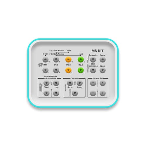 Kit de instrumentos para cirurgia odontológica - MS - Osstem Implant France