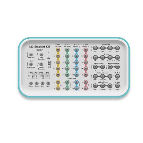 Kit de instrumentos para implante dentário - 123  - Osstem Implant France