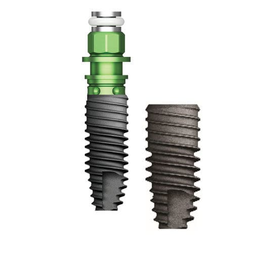 Implante dentário cilíndrico - TSII SA  - Osstem Implant France - em titânio / de hexágono interno / reto