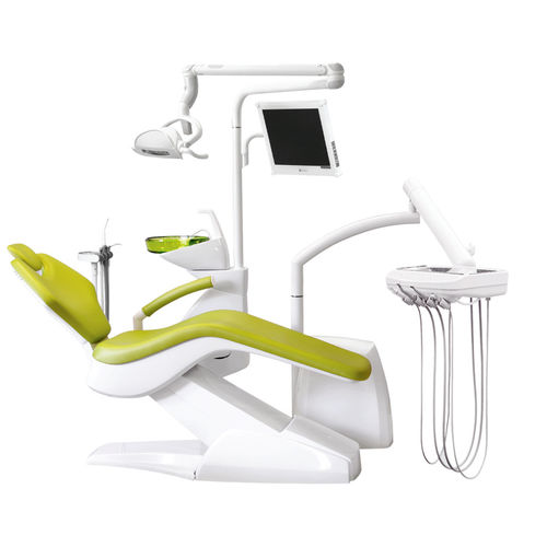 Conjunto odontológico com cadeira eletromecânica - Optimal 09L - ZEVADENT s.r.o. - com monitor / com câmera intraoral / com mesa de equipo