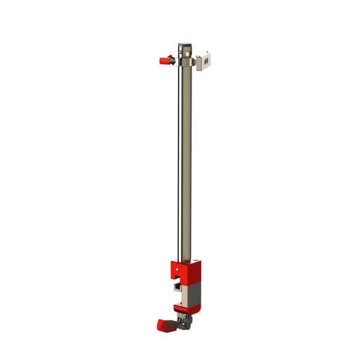 Suporte para soro para trilho - 4363 - Stollenwerk - 2 ganchos / para carro-maca / com altura regulável