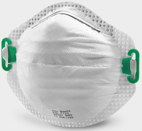 Máscara N95 - F720 - FIDO MASKS CO., LTD. - sem látex / sem válvula / tipo concha