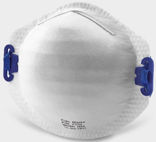Máscara N95 - F750 - FIDO MASKS CO., LTD. - sem látex / sem válvula / tipo concha