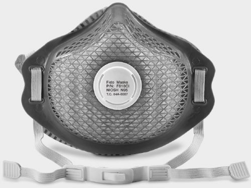 Máscara N95 - F810CI - FIDO MASKS CO., LTD. - sem látex / com válvula de exalação / com filtro de carvão ativado