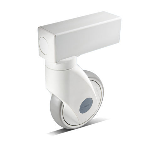 Roda em poliuretano - FK50X50-ER90-S-125 GPF/K - Manner Oy - em poliamida / giratória / com freio