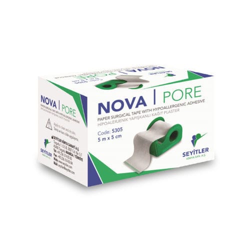 Esparadrapo em poliéster - Nova Pore - Seyitler - em viscose / respirável / hipoalergênico