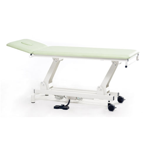 Mesa de exame hidráulica - 1P - ROA - para reabilitação / com encosto regulável / com altura regulável