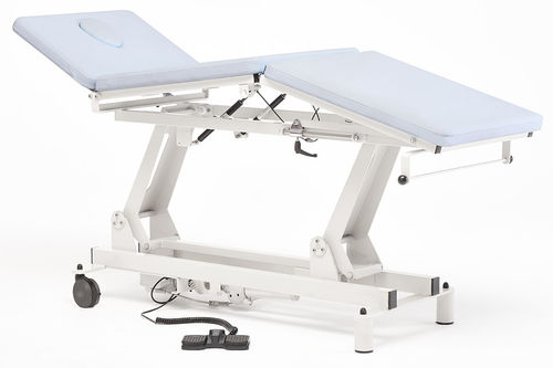 Mesa de exame hidráulica - 3P - ROA - para reabilitação / com altura regulável / dobrável