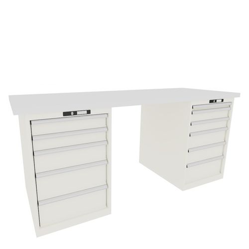 Mesa de trabalho - 78.940.110 - LISTA - retangular / com gavetas