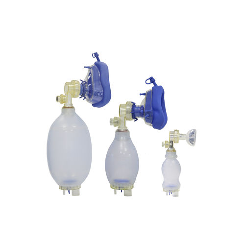 Reanimador manual reutilizável - 00 series - Protec Export - com máscara / com válvula