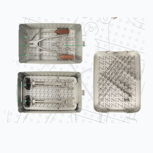 Kit de instrumentos para colocação de prótese do quadril - 9608-0000 - Zimed Medical