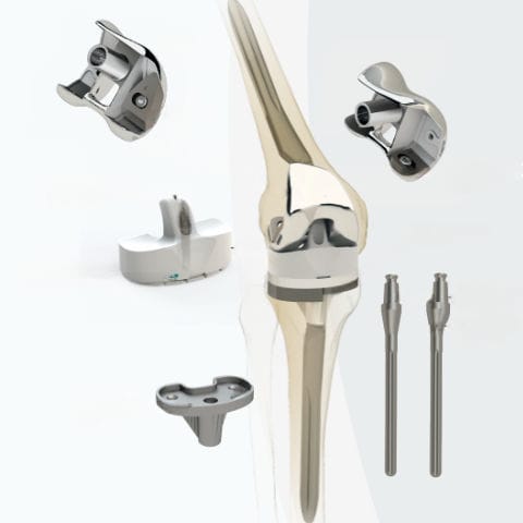 Prótese total de joelho - R.7013-000 series - Zimed Medical - de revisão / constrita de deslizamento / com plataforma fixa