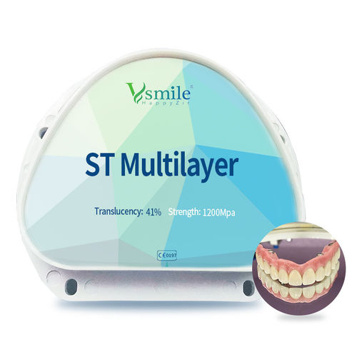Material dentário em zircônia - ST  - Hunan Vsmile Biotechnology Co. Ltd - de CAD/CAM / para laboratório de prótese dentária / para coroas dentárias