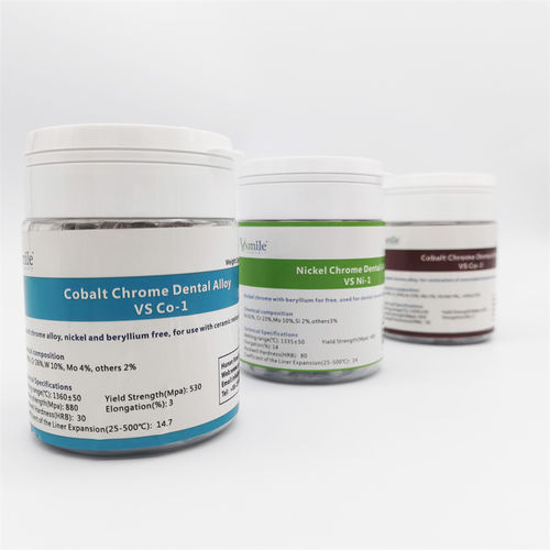Material dentário em liga metálica - PFM  - Hunan Vsmile Biotechnology Co. Ltd - em NiCr / para restauração dentária
