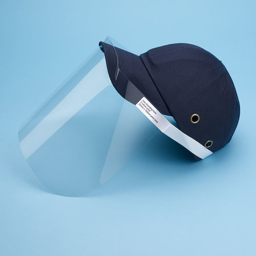 Protetor facial em poliéster - TEC-CAPVISOR_1 - Tecman Advanced Healthcare Products - descartável