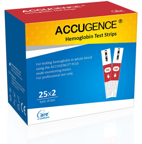 Tira de teste para anemia - ACCUGENCE ®  - e-LinkCare Meditech - de hematócritos / de hemoglobina / de sangue total