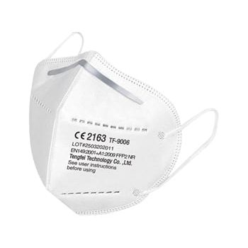 Máscara PFF2 - CE2163 - Gowri Health House - em tecido / tipo concha / unissexo