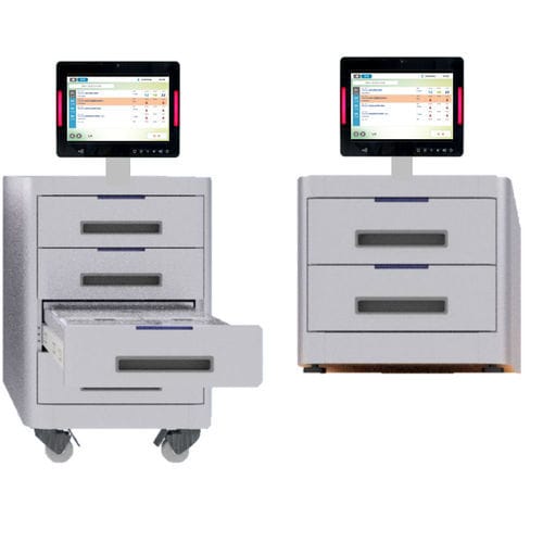 Armário de distribuição automática de medicamentos com rodízios - iMADC-DKP - imedtac - com touch screen