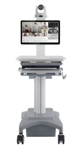 Carrinho de telemedicina de videoconferência - iMTele  - imedtac - com bateria / com altura regulável