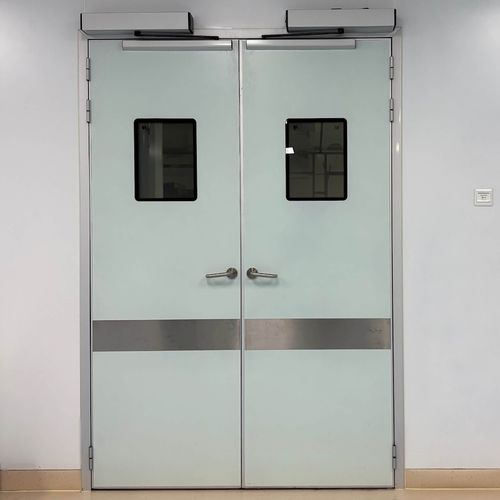 Porta para hospital - Shenzhen Seacrown Electromechanical - de abrir / em alumínio / automática