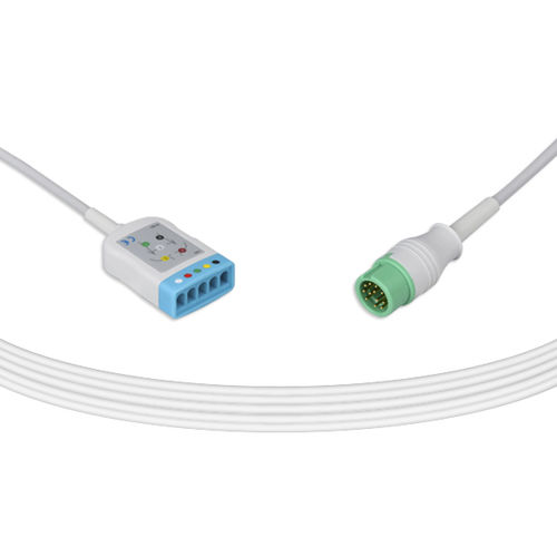 Cabo de ECG médico-hospitalar - MR-2512-I - Unimed Medical Supplies - 5 vias / para Mindray