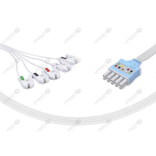 Cabo de ECG médico-hospitalar - SL5-90DP - Unimed Medical Supplies - 5 vias