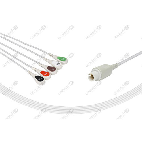 Cabo de ECG médico-hospitalar - 2505S - Unimed Medical Supplies - 5 vias / para Mortara / reutilizável