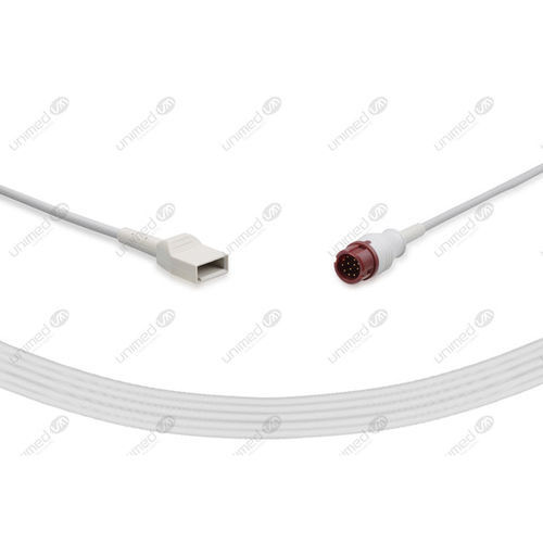 Cabo IBP para tomadas de rede - BC-HP-UT - Unimed Medical Supplies - para Philips