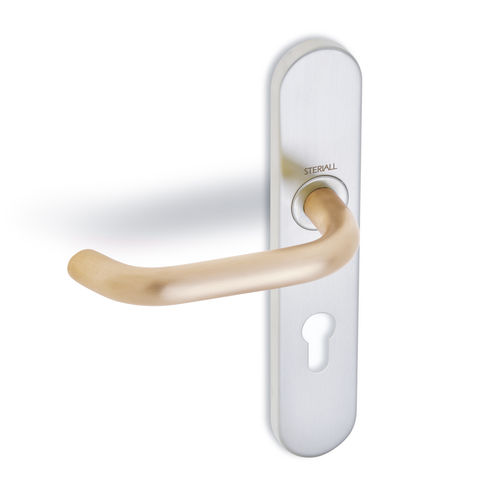 Puxador para porta hospitalar - 10 series - LEBRONZE ALLOYS - Steriall - antibacteriano / antimicrobiano