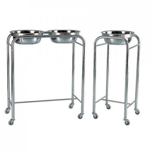 Suporte de cuba para assepsia de duas cubas - SW-WBS01 - Sungwon Industry co, Ltd - com rodízios / em aço inoxidável