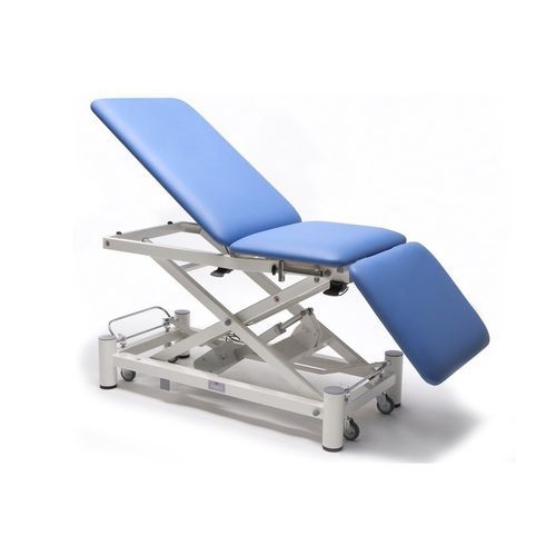 Mesa de exame elétrica - PRAXIS 3 ELITE - Wesseling - com altura regulável / com rodízios / com encosto regulável