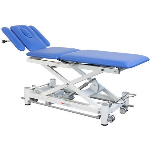 Mesa de exame eletro-hidráulica - BASIX 5 ELITE - Wesseling - com altura regulável / com encosto regulável / Trendelenburg