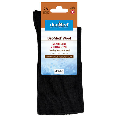 Meia antimicrobiana de lã - DeoMed® Wool - DEOMED®