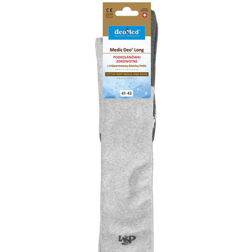 Meia curta para diabéticos de algodão - Medic Deo® Long - DEOMED® - antiderrapante
