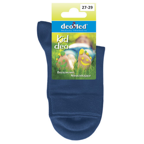 Meia antimicrobiana de algodão - KID DEO® - DEOMED® - antiderrapante