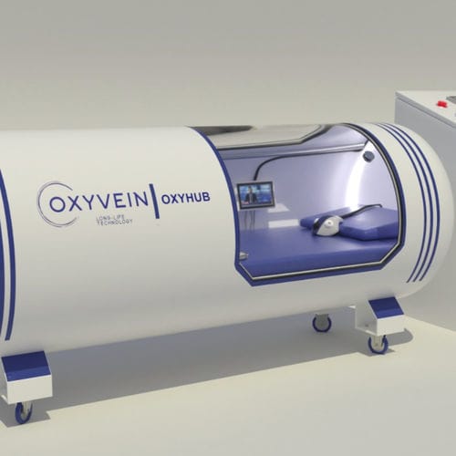 Cápsula hiperbárica para oxigenoterapia - Oxyhub - Oxyvein Hyperbaric - com rodízios / monopaciente