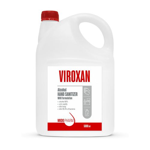 Álcool em gel 80% - VIROXAN - MidoPharm - 5 000 ml