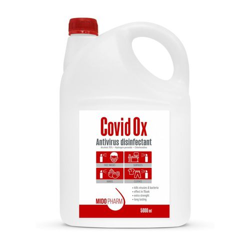 Desinfetante para pisos e outras superfícies - CovidOx  - MidoPharm - líquido / 5.000 ml / à base de álcool
