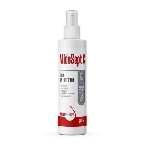 Desinfetante para higiene pessoal - MidoSept C - MidoPharm - líquido / 250 ml / à base de álcool